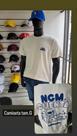 Camiseta masculina de algodão off wite