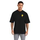 Camiseta Masculina de Algodão Oversized para Esportes, Streetwear e Academia Emoji