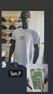 Camiseta masculina de algodão