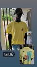 Camiseta masculina de algodão