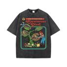 Camiseta Masculina De Algodão Respirável Com Estampa De Planta Carnívora, Macia, Casual De Verão, Camiseta Masculina De Algodão Respirável Com Estampa De Planta Carnívora, Macia, Casual De Verão,