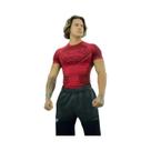 Camiseta Masculina De Alta Elasticidade Para Fitness, Manga Curta, Roupas De Treinamento Esportivo
