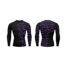 Camiseta Masculina de Compressão com Estampa 3D - Secagem Rápida para Academia e Treino