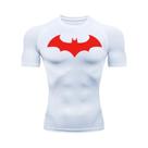 Camiseta Masculina De Compressão Com Estampa De Morcego, Secagem Rápida, Manga Curta, Para Treino,