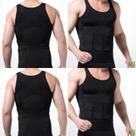 Camiseta Masculina de Compressão para Alívio de Tensão nas Costas e Modelagem de Abdômen Firme