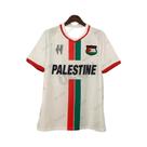Camiseta Masculina De Futebol Da Palestina Verão 2025 Manga Curta Casual Solta Gola Redonda