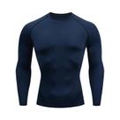 Camiseta Masculina De Manga Longa De Secagem Rápida Para Fitness, Academia, Corrida, Esportes Ao Ar Camiseta Masculina De Manga Longa De Secagem Rápida Para Fitness, Academia, Corrida, Esportes Ao Ar