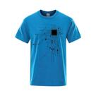 Camiseta Masculina De Verão Com Diagrama De Circuito De Processador CPU, Camiseta Engraçada Da Moda,