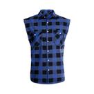 Camiseta Masculina De Verão Com Estampa Xadrez, Sem Mangas, Estilo Coreano, Casual, Roupa De Praia
