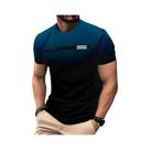 Camiseta Masculina De Verão De Secagem Rápida, Moda Casual Streetwear Com Estampa Gradiente 3D Camiseta Masculina De Verão De Secagem Rápida, Moda Casual Streetwear Com Estampa Gradiente 3D