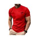 Camiseta Masculina De Verão Em Algodão Casual Com Gola Redonda E Manga Curta Com Estampa De Coqueiro Camiseta Masculina De Verão Em Algodão Casual Com Gola Redonda E Manga Curta Com Estampa De Coqueiro