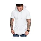 Camiseta Masculina de Verão - Manga Curta, Casual, com Capuz