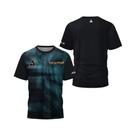 Camiseta Masculina De Verão, Secagem Rápida, Manga Curta, Tênis De Mesa, Estampa Floral, Tênis,