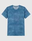 Camiseta Masculina Decote Redondo Manga Curta Estampa Textura Em Algodão