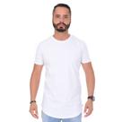 Camiseta Masculina Dgn Swag Branca Frente e Costas Redonda