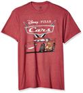 Camiseta masculina Disney Cars Lightning McQueen Red Heather