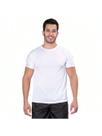 Camiseta Masculina Dry-Fit Manga curta Malha Poliester Confortável para Academia e Ajustável