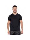 Camiseta Masculina Dry-Fit Manga curta Malha Poliester Confortável para Academia e Ajustável