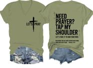 Camiseta masculina Dushiliren Christian Need Prayer Tap My Shoulder Camiseta masculina Dushiliren Christian Need Prayer Tap My Shoulder