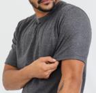 Camiseta Masculina em Algodão na cor Cinza escuro
