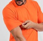 Camiseta Masculina em Algodão na cor Laranja
