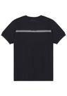 Camiseta Masculina Em Malha Com Retilínea Manga Hangar 33 71986