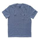 Camiseta Masculina em Tecido Flame Lisa Azul com Bolso Tamanho G Basic+ Camiseta Masculina em Tecido Flame Lisa Azul com Bolso Tamanho G Basic+
