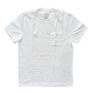 Camiseta Masculina em Tecido Flame Lisa Branca com Bolso Tamanho GG Basic+