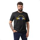 Camiseta Masculina Estampa Colorida Brasil Algodão Camiseta Masculina Estampa Colorida Brasil Algodão