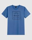Camiseta Masculina Estampa Lettering Frontal Em Malha Algodão