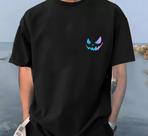 Camiseta Masculina Estampa Sorriso Macabro Colorida Estilo