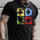 Camiseta Masculina Estampada Casual Algodão Naipes
