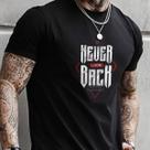 Camiseta Masculina Estampada Casual Algodão Never Back