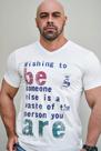 Camiseta Masculina Estampada Gola V