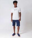 Camiseta Masculina Estampada Manga Curta Marisa Off Wh-86046
