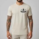 Camiseta Masculina Estilo Minimalista Malha de Luxo Fio Penteado Off White Camisa Fitness Streetwear Performance Blusa Branca Maromba Presente Homens