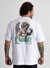 Camiseta Masculina Estilo Oversized Angel Branca Maromba Fitness -