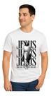 Camiseta Masculina Evangélica Religião Fé Gospel Cristã Camiseta Masculina Evangélica Religião Fé Gospel Cristã