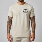 Camiseta Masculina Exercício Funcional Personalizada Malha de Luxo Toque Macio Off White Camisa Estilo Streetwear Performance Blusa Branca Maromba Presente Home