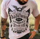 Camiseta Masculina Faithfull Rosa Claro Com Estampa de uma ÀGUIA - Produzido com Algodão Egípicio Camiseta Masculina Faithfull Rosa Claro Com Estampa de uma ÀGUIA - Produzido com Algodão Egípicio