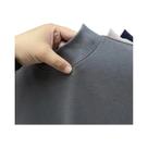 Camiseta masculina fina e quente, outono e inverno, manga comprida, gola central, moda masculina