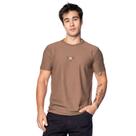 Camiseta Masculina Gangster Malha Texturizada Marrom