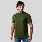Camiseta Masculina Gola Média Algodão Premium Slim Básica Elegante Casual Atemporal Confortável Camiseta Masculina Gola Média Algodão Premium Slim Básica Elegante Casual Atemporal Confortável