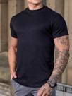 Camiseta Masculina Gola Média Slim Preta - Conquest