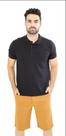 Camiseta Masculina Gola Polo Preta Piquet Com Elastano Lisa Básica Camiseta Masculina Gola Polo Preta Piquet Com Elastano Lisa Básica