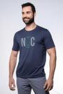 Camiseta Masculina Gola Redonda Estampada Chumbo