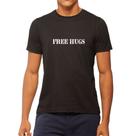 Camiseta Masculina Gola Tradicional - Modelo Free Hugs