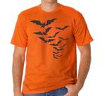 Camiseta Masculina Halloween Morcegos Camisa 100% Algodão