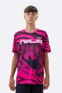 Camiseta Masculina HUPI Bike Naja V10 Pink e Preto
