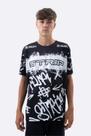 Camiseta Masculina HUPI Bike STRIP Preto e Branco